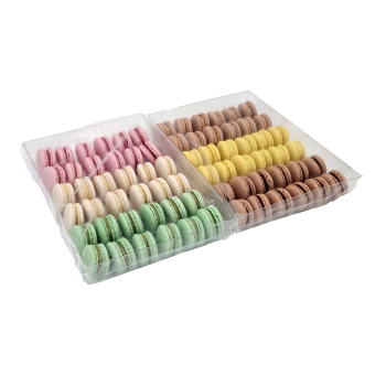 Zestaw startowy MINI makaroników 6 smaków, 72 szt. x 12 gram, średnica 36-38 mm