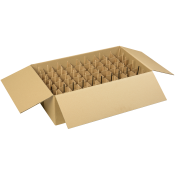 Karton posiada kratownicę, aby cake popsy nie przewracały się podczas transportu.