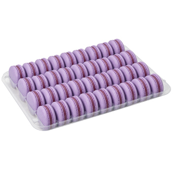 Makaroniki francuskie (fioletowy) JAGODOWE 36 szt.