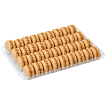 Makaroniki francuskie (jasny brązowy) KARMELOWE  36 szt.