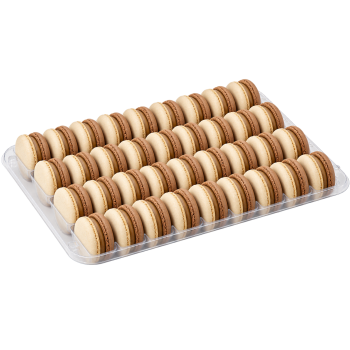 Makaroniki francuskie (ecru/brązowy) TIRAMISU  36 szt.